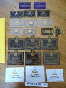 SET 20 ETIKETTEN BRUGEROLLE COGNAC EAU DE VIE CHAMPAGNER ALKOHOL NAPOLEON 1 - Bild 1 von 4
