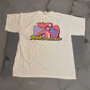 2001 Pink Panther White XL Men’s Shirt Grunge See Details - Picture 1 of 7