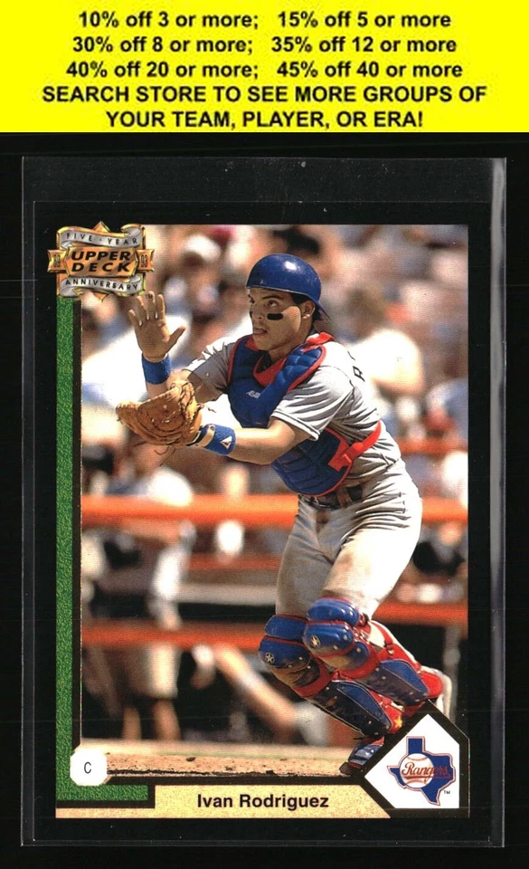 Texas Rangers Baseball Cards All Eras - You Pick - Part 1 - Image 1 of 1