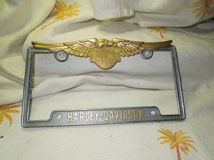HARLEY DAVIDSON Metal License Plate Frame. Chroma Graphics 1980'S NEW - Picture 1 of 13