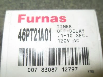 Temporizador Furnas 46PT21A01 Off-Delay .1-10SEC Foto 1 de 4