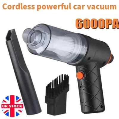 Wireless Vacuum Cleaner Car Handheld Mini Vacuum Power Suction USB Rechargeable - Image 1 of 2