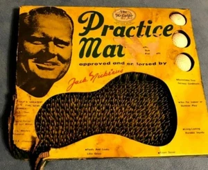 vintage JACK NICKLAUS "THE MR GOLFER" GOLDEN BEAR GOLF ACCESSORIES PRACTICE MAT - Picture 1 of 11
