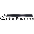 FloPlast MiniFlo Shed Guttering Kit Anthracite Grey 76mm 14pc Rain Diverter Set
