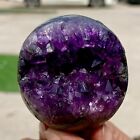 195G Natural Uruguayan Amethyst Quartz Crystal Open Smile Ball Therapy