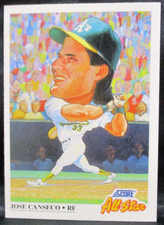 1991 Score All-Star Jose Canseco Baseball Card #398
