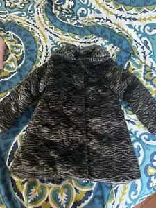 NWT Calvin Klein Jeans Girls, Faux Fur Coat Jacket Fancy US Size 5 - Picture 1 of 4