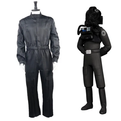 Star Wars Empire TIE Fighter Pilot Uniform Jumpsuit Cosplay Anzüg Mens Play Role - Bild 1 von 4