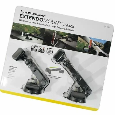 2 x Scosche ExtendoMount Window Dash Universal Phone Mount Apple Samsung Extendo - Image 1 of 4
