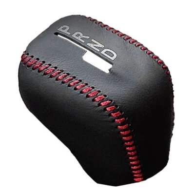 Cubierta de perilla de cambio de marchas cosida a mano apta para Volvo S60 XC60 V40 V60 2014-2017 Foto 1 de 4