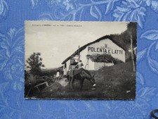 SALUTI DA OROPA BIELLA OSTERIA ALPESTRE POLENTA E LATTE VIAGG.1954