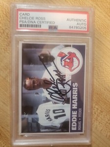 Chelcie Ross Custom Signed Card - Major League - PSA/DNA Slabbed