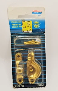 National Hardware NOS Solid Brass Sash Lock N198-150 V1976 - Bild 1 von 4