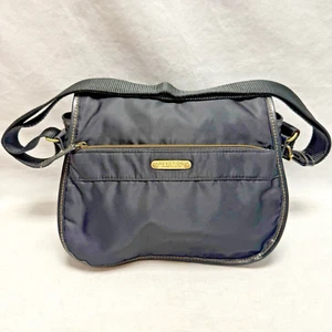 Kenneth Cole Reaction Crossbody Bag Adjustable Strap 3 Compartments Nylon Black - Picture 1 of 16
