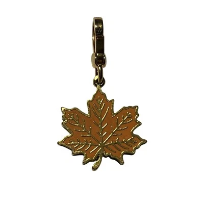 Dije Juicy Couture hoja naranja arce vintage YJRU2269 raro Foto 1 de 4