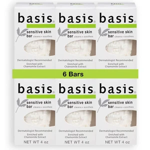 Sensitive Skin Bar Soap Unscented Chamomile Aloe Vera 4oz 6-Pack - Picture 1 of 6