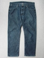 SL13411 **PAPER DENIM & CLOTH** STRAIGHT LEG JEANS 33x30 (msr 35"x29") DARK BLUE