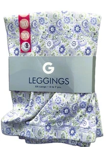 Gymboree vintage 1999 PLAYFUL WINTER purple silver green LEGGINGS XXL 6 7 NWT - Picture 1 of 1