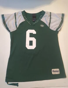 New York Jets Women's Jersey Size Medium Mark Sanchez #6 Rhinestone Reebok Shirt - Picture 1 of 15