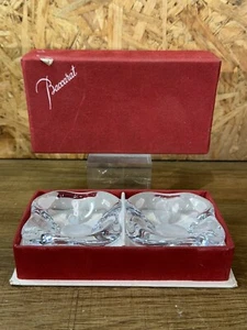 Pair Salerons Cristallerie Of Baccarat, Box Genuine OEM, Era Daum, Lalique - Picture 1 of 9