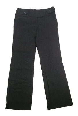 ¡Raro! - Pantalones de vestir My Michelle para mujer pantalones negros a rayas talla 9 mymichelle Foto 1 de 4