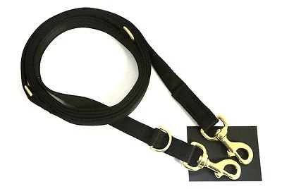 Deluxe Police Style Dog Training Lead Obedience Leash Multi-Funtional 25mm Brass - Image 1 of 3