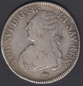 MONEDA FRANCIA LUIS XVI ECU 1783 M - PLATA - Imagen 1 de 2