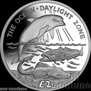 2016 Ocean Zones DAYLIGHT Unc Copper Nickel Coin South Georgia/Sandwich Islands - Picture 1 of 2