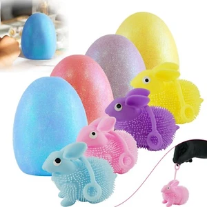 Light Up Bunny Rabbit Glow in The Dark Glitter Easter Eggs Stress Toys Glow Toys - Picture 1 of 63