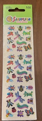Vintage SANDYLION Prismatic Stickers Insects Bugs Rare HTF 1 Sheet NEW Sealed ✨ - Image 1 of 4
