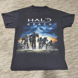Camiseta De Colección Halo Reach Microsoft Xbox Promo Juego Pequeña Adultos Negra - Imagen 1 de 9