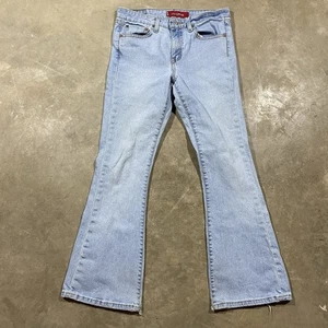 Jeans Levi’s 519 acampanados bajos 29x29 lavado claro hechos en EE. UU. Y2K tiro bajo - Imagen 1 de 17