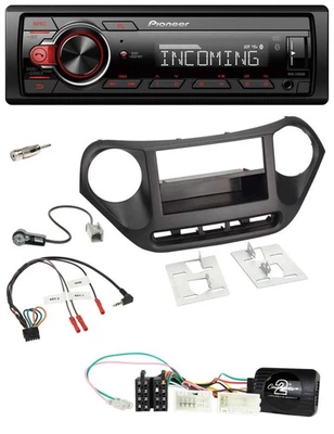 Pioneer Bluetooth USB DAB Lenkrad Autoradio für Hyundai i10 ab 2014 schwarz - Bild 1 von 4