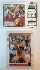 Jalin Hyatt Rookie Card Lot - Tennessee Volunteers / NY Giants Football Card Lot - Picture 1 of 4