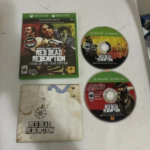 Red Dead Redemption Game of the Year Edition (Xbox 360/Xbox One) sehr guter Zustand CIB mit Karte - Bild 1 von 8