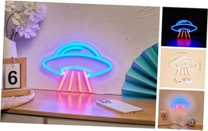 LED Neon Aliens Cute Neon Sign, USB Powered Neon Signs Night Light, 3D Wall - Picture 1 of 8