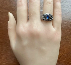 AEB Valadium Milan High School Class Ring Gr. 6,5 blauer Stein - Bild 1 von 7
