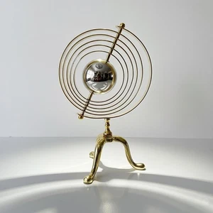 Vintage Style Brass Armillary Sphere - Decorative Globe Model on Tripod Stand - Picture 1 of 10