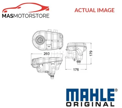 COOLANT EXPANSION TANK RESERVOIR MAHLE ORIGINAL CRT 60 000S A NEW OE REPLACEMENT - Image 1 of 4