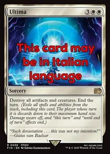 MTG ULTIMA EXC - ULTIMA 38 - FIN - MAGIC - Picture 1 of 1