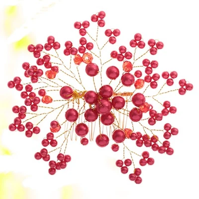 Wedding Hair Barrette Clip Crystal Combs Elegant U Shaped Hairpin - Image 1 of 4