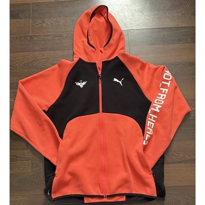 Puma Melo Dime Jacket Full Zip Coat Hoodie Outerwear Orange - Men's Size L - Image 1 of 4