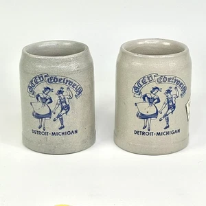 2 G.T.E.V. Edelweiss Oktober Fest Steins Cobo Hall Detroit, Mi 1968 Oktoberfest - Bild 1 von 21
