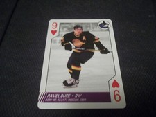 1997-98 Bicycle NHL Aces 9 of Hearts Pavel Bure Canucks
