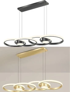 LED Ceiling Lights Chandelier Hanging Fixture Lamp Pendant Light Golden/Black - Picture 1 of 21