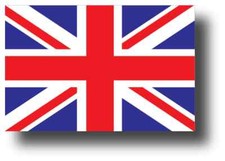 UNITED KINGDOM FLAG DECAL 3M STICKER Various SIZES BRITISH UNION JACK USA MADE