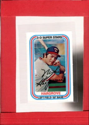 1976 Kellogg's #51B Mike Hargrove NM-MT Rangers COR AB 934 ID:59337 - Image 1 of 2