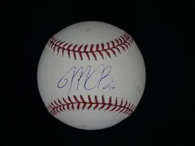 ОФИЦИАЛЬНЫЙ БЕЙСБОЛЬНЫЙ МЯЧ ВЫСШЕЙ ЛИГИ С АВТОГРАФОМ МАЙКЛА БОРНА — СЕРТИФИКАТ ПОДЛИННОСТИ MLB - Изображение 1 из 2