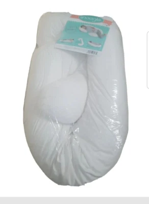 Almohada corporal total marfil Leachco Snoogle original de maternidad/embarazo Foto 1 de 2
