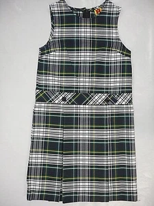 Girls R/K Multi-Color Plaid Uniform Jumper Dress Reg. &plus Sizes 10 - 20 1/2 - Picture 1 of 6